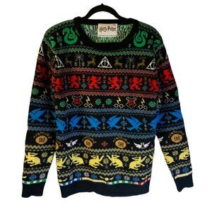 Numskull Harry Potter Holiday Sweater Men's Sz 2XS XXS Reindeer Hogwarts Bright